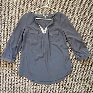 Old Navy Gray Blouse Extra Small